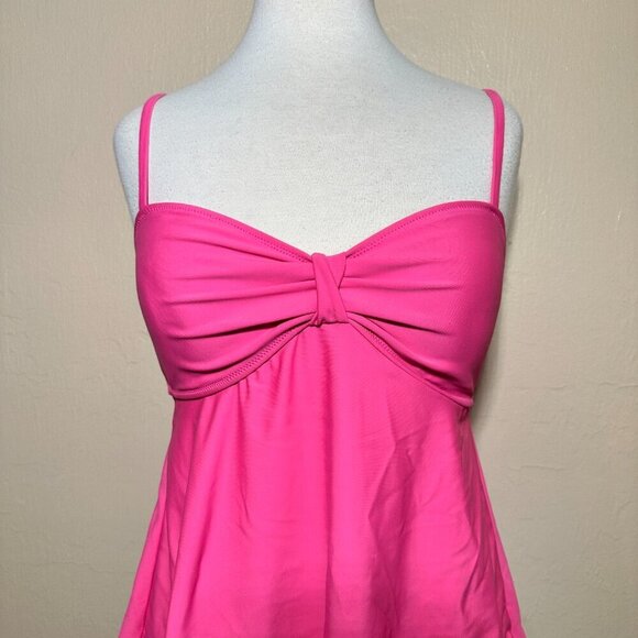 Old Navy Red Ruffle Tankini Top NWOT - Picture 2 of 6